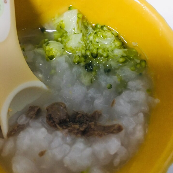 ⁑離乳食 モグモグ期⁑レバーブロッコリー粥